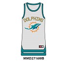 CANOTTA MAJESTIC 2716 NAILLE POLY GRAPHIC VEST  MIAMI DOLPHINS