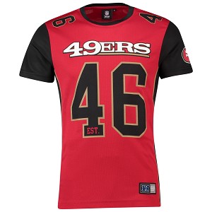 JERSEY NFL MAJESTIC DENE POLY MESH 18  SAN FRANCISCO 49ERS