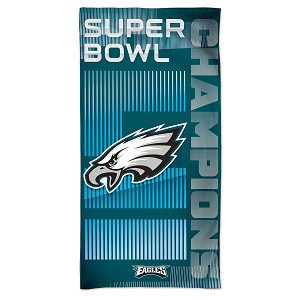 ASCIUGAMANO WINCRAFT BEACH TOWEL CHAMPIONS PHILADELPHIA EAGLES