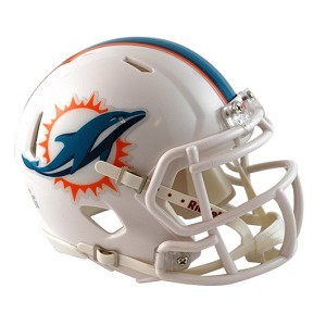 MINI HELMET RIDDELL REVO SPEED  MIAMI DOLPHINS