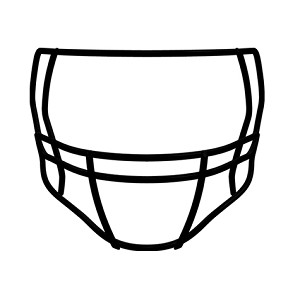 MASCHERA RIDDELL REVO SPEED S2B-SP  BIANCO