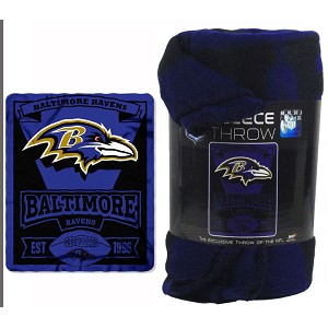 COPERTA NFL PILE  BALTIMORE RAVENS