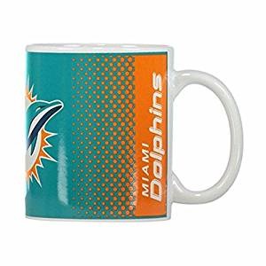 TAZZA FOREVER FADE 11OZ MUG   MIAMI DOLPHINS