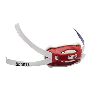 MENTONIERA SCHUTT FUSION RIGIDA 4 ATTACCHI LUNGHI ROSSO