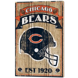 PANNELLO LEGNO WINCRAFT ESTABLISHED 38 X 61 CM CHICAGO BEARS