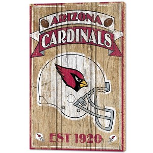 PANNELLO LEGNO WINCRAFT ESTABLISHED 38 X 61 CM ARIZONA CARDINALS