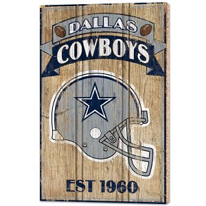 PANNELLO LEGNO WINCRAFT ESTABLISHED 38 X 61 CM DALLAS COWBOYS