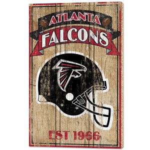 PANNELLO LEGNO WINCRAFT ESTABLISHED 38 X 61 CM ATLANTA FALCONS