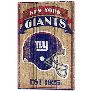 PANNELLO LEGNO WINCRAFT ESTABLISHED 38 X 61 CM NEW YORK GIANTS