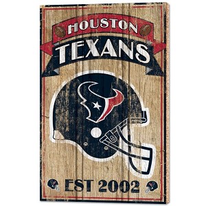 PANNELLO LEGNO WINCRAFT ESTABLISHED 38 X 61 CM HOUSTON TEXANS