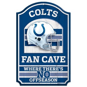 PANNELLO LEGNO WINCRAFT FAN CAVE 28 X 43 CM  INDIANAPOLIS COLTS