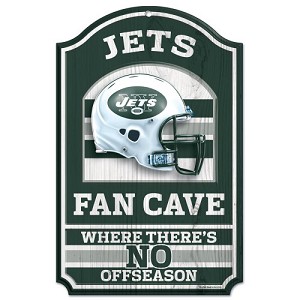 PANNELLO LEGNO WINCRAFT FAN CAVE 28 X 43 CM  NEW YORK JETS