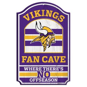 PANNELLO LEGNO WINCRAFT FAN CAVE 28 X 43 CM  MINNESOTA VIKINGS