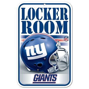 PANNELLO PLASTICA WINCRAFT LOCKER ROOM 27 X 42 CM  NEW YORK GIANTS