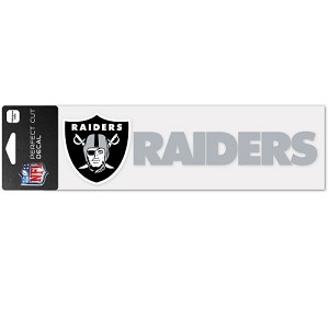 ADESIVO WINCRAFT SQUADRA NFL 7,5 X 25 CM  OAKLAND RAIDERS