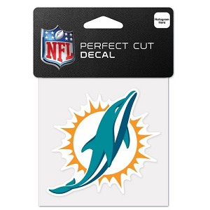 ADESIVO WINCRAFT LOGO SQUADRA NFL 10 X 10 CM  MIAMI DOLPHINS