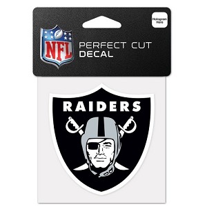 ADESIVO WINCRAFT LOGO SQUADRA NFL 10 X 10 CM  OAKLAND RAIDERS