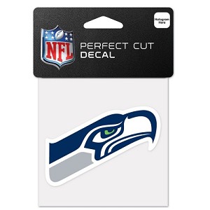 ADESIVO WINCRAFT LOGO SQUADRA NFL 10 X 10 CM  SEATTLE SEAHAWKS