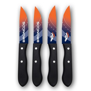 SET COLTELLI NOVELTY 990001 STEAK KNIFES 4 PCS  DENVER BRONCOS