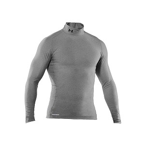 MAGLIA UNDER ARMOUR COLDGEAR COMPRESSION MANICA LUNGA  ARGENTO