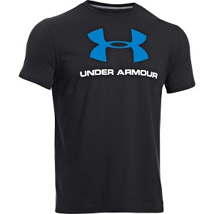 MAGLIA UNDER ARMOUR SHIRT BIG LOGO SPORT  NERO