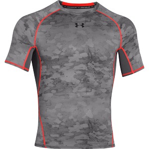 MAGLIA UNDER ARMOUR HG ARMOUR PRINTED CAMO  GRIGIO