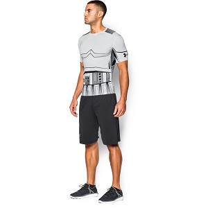 MAGLIA UNDER ARMOUR HG COMPRESSION STAR WARS TROOPER  BIANCO