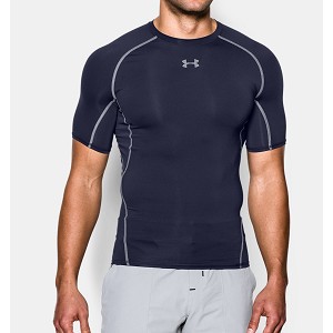 MAGLIA UNDER ARMOUR 1257468 HG ARMOUR COMPRESSION   BLU NAVY