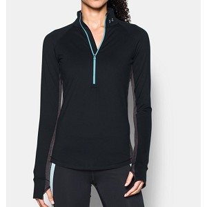 MAGLIA UNDER ARMOUR 1281251 COLDGEAR 1/2 ZIP  NERO