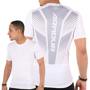 MAGLIA UNDER ARMOUR 1289557 COMPRESSIVA SUPERVENT  BIANCO