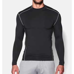 MAGLIA UNDER ARMOUR 1265648 COLDGEAR MOCK  NERO