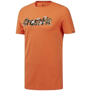 MAGLIA REEBOK CROSSFIT DY8446 CAMO LOGO  ARANCIONE