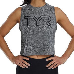 MAGLIA TYR AIRTEC W CROPPED TANK T39000  GRIGIO