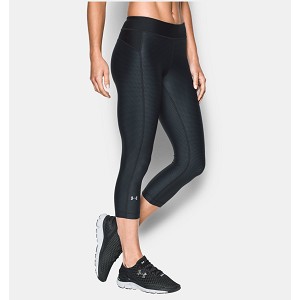 PANTALONE UNDER ARMOUR 1297906 PRINTED CAPRI DONNA  NERO