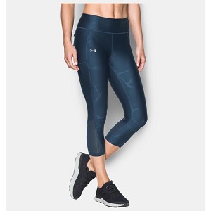 PANTALONE UNDER ARMOUR 1297934 W CAPRI FLY BY  BLU NAVY