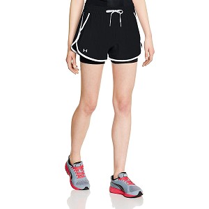 PANTALONE UNDER ARMOUR 1264135 W SHORT RUNNING  NERO