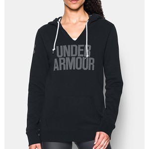 FELPA UNDER ARMOUR 1283253 FLEECE POPOVER DONNA  NERO