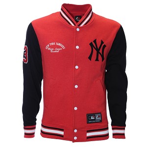 FELPA MAJESTIC MNY1354NL NEW YORK YANKEES  ROSSO