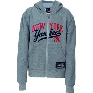 FELPA MAJESTIC MNY1287 YOUTH LOGO ZIP  GRIGIO