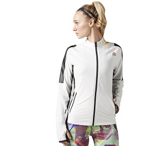 FELPA REEBOK CROSSFIT B45946 TRACK JKT  BIANCO