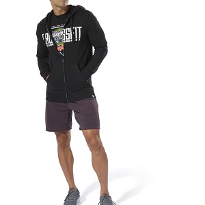 FELPA REEBOK CROSSFIT DU4614 CROSSFIT ZIP  NERO