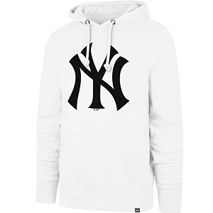 FELPA 47 BRAND BURNSIDE IMPRINT NEW YORK YANKEES  BIANCO