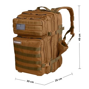 ZAINO ELITEX TACTICAL V1 45L  KHAKI