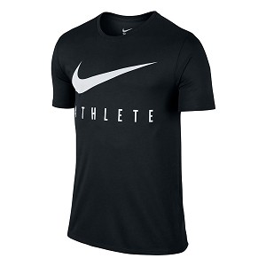 TSHIRT NIKE 739420 DRY TEE ATHLETE  NERO