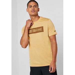 TSHIRT NIKE AR5983 DRY FIT  GIALLO