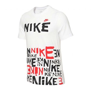 TSHIRT NIKE NSW PRINTED AOP HBR DA0218 100  BIANCO