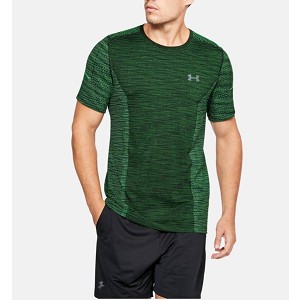 TSHIRT UNDER ARMOUR 1289596 FITTED THREADBORNE  VERDE