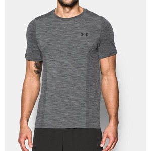 TSHIRT UNDER ARMOUR 1289596 FITTED THREADBORNE  GRIGIO