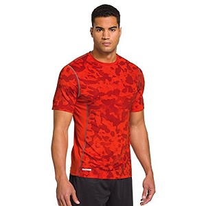 TSHIRT UNDER ARMOUR 1244424 FITTED  ARANCIONE