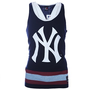 TSHIRT MAJESTIC MNY1457 ELDRIDGE JERSEY VEST NYY  BLU